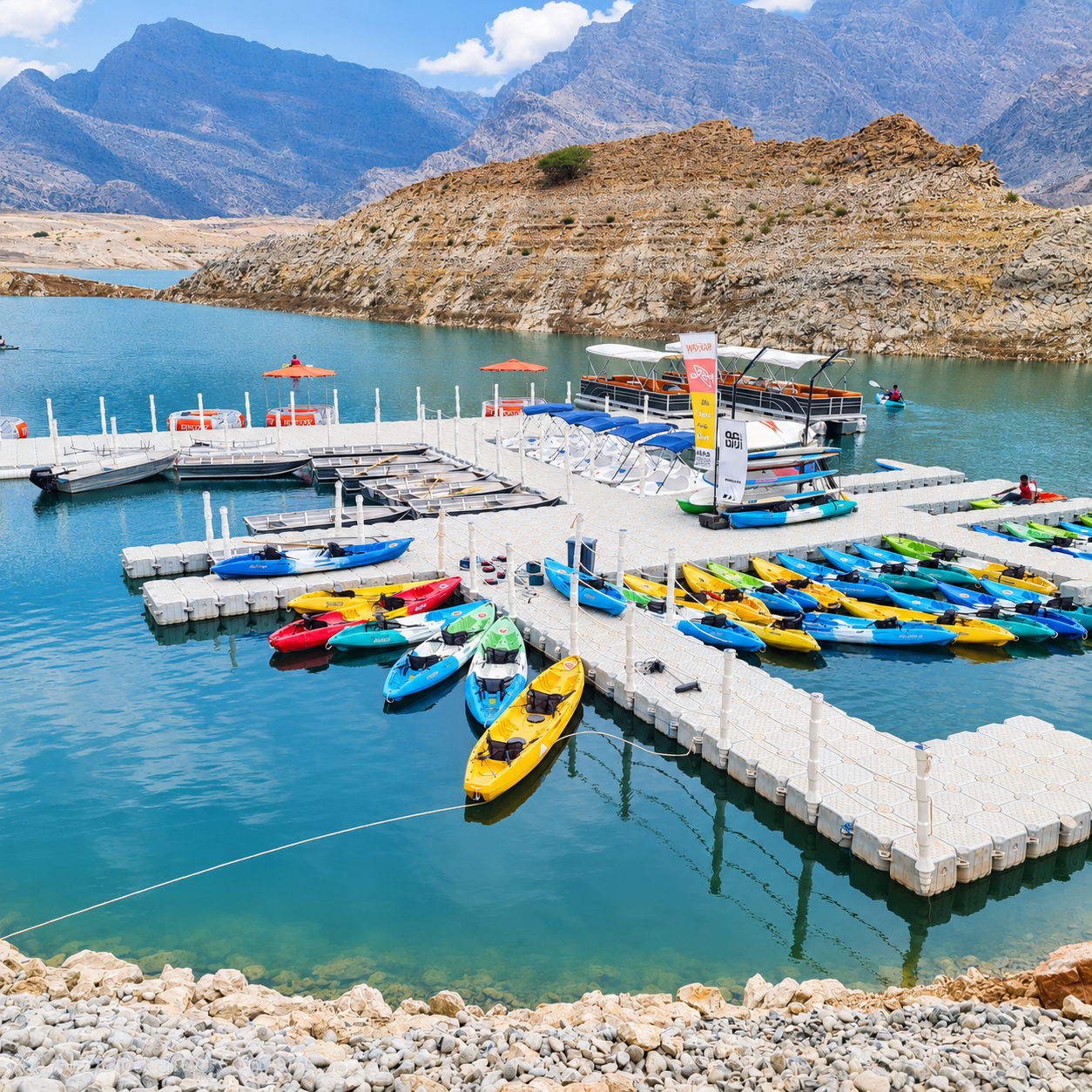 Custom Floating Platforms — WaveTech Marine Docks UAE